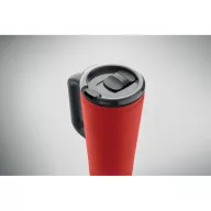   Cana de voiaj, Everestus, 2610E18478, 700 ml, Ø10x25 cm, Otel inoxidabil, Rosu