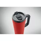 Cana de voiaj, Everestus, 2610E18478, 700 ml, Ø10x25 cm, Otel inoxidabil, Rosu
