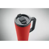   Cana de voiaj, Everestus, 2610E18478, 700 ml, Ø10x25 cm, Otel inoxidabil, Rosu