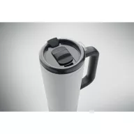   Cana de voiaj, Everestus, 2610E18473, 700 ml, Ø10x25 cm, Otel inoxidabil, Alb