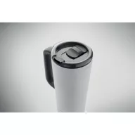   Cana de voiaj, Everestus, 2610E18473, 700 ml, Ø10x25 cm, Otel inoxidabil, Alb