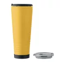 Cana de voiaj, Everestus, 2610E18475, 700 ml, Ø10x25 cm, Otel inoxidabil, Galben