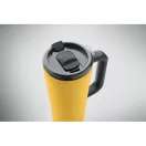 Cana de voiaj, Everestus, 2610E18475, 700 ml, Ø10x25 cm, Otel inoxidabil, Galben