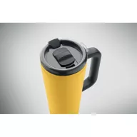   Cana de voiaj, Everestus, 2610E18475, 700 ml, Ø10x25 cm, Otel inoxidabil, Galben