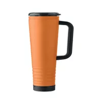   Cana de voiaj, Everestus, 2610E18477, 700 ml, Ø10x25 cm, Otel inoxidabil, Portocaliu