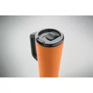 Cana de voiaj, Everestus, 2610E18477, 700 ml, Ø10x25 cm, Otel inoxidabil, Portocaliu
