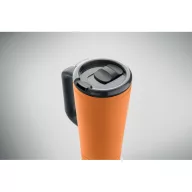   Cana de voiaj, Everestus, 2610E18477, 700 ml, Ø10x25 cm, Otel inoxidabil, Portocaliu