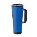 Cana de voiaj, Everestus, 2610E18474, 700 ml, Ø10x25 cm, Otel inoxidabil, Albastru regal
