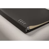  Agenda cu spirala, Everestus, 2610E18710, A5, Dictando, 18.5x22.8 cm, Poliuretan, Negru