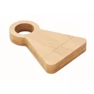 Suport sticla cu desfacator, Everestus, 2610E17955, 9.5x13.5x1.8 cm, Bambus, Natur