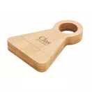 Suport sticla cu desfacator, Everestus, 2610E17955, 9.5x13.5x1.8 cm, Bambus, Natur
