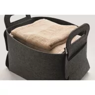   Cos pliabil, Everestus, 2610E17287, 40x25.5x27.5 cm, rPET, Gri piatra