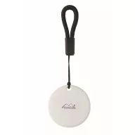   Breloc cu localizare, Everestus, 2610E18120, 3.7x3.7x0.9 cm, Policarbonat, Alb