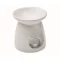 Set arzator aroma de vanilie, Everestus, 2610E17947, 8.3x9.2 cm, Ceramica, Alb