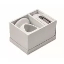 Set arzator aroma de vanilie, Everestus, 2610E17947, 8.3x9.2 cm, Ceramica, Alb