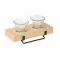Suport lumanare, Everestus, 2610E17558, 19x7.8x2.5 cm, Lemn, Natur