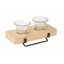 Suport lumanare, Everestus, 2610E17558, 19x7.8x2.5 cm, Lemn, Natur