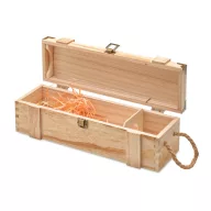   Cutie sticla vin, Everestus, 2610E17952, 11.5x 10.5x35 cm, Lemn, Natur