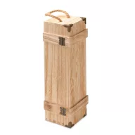   Cutie sticla vin, Everestus, 2610E17952, 11.5x 10.5x35 cm, Lemn, Natur