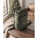 Rucsac laptop, Everestus, 2610E17508, 15 inch, 27x17x48 cm, Poliuretan, Verde inchis
