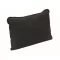 Perna ergonomica pentru sustinerea spatelui, Everestus, 2610E18255, 38x25x12 cm, Microfibra, Negru