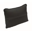 Perna ergonomica pentru sustinerea spatelui, Everestus, 2610E18255, 38x25x12 cm, Microfibra, Negru