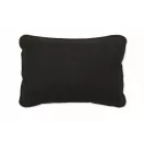 Perna ergonomica pentru sustinerea spatelui, Everestus, 2610E18255, 38x25x12 cm, Microfibra, Negru