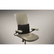   Perna ergonomica pentru sustinerea spatelui, Everestus, 2610E18255, 38x25x12 cm, Microfibra, Negru
