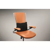   Perna ergonomica pentru sustinerea spatelui, Everestus, 2610E18255, 38x25x12 cm, Microfibra, Negru