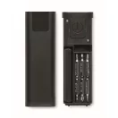 Lanterna COB cu set surubelnite, Everestus, 2610E18564, 10.6x3.3x1.85 cm, Aluminiu, Negru