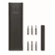   Lanterna COB cu set surubelnite, Everestus, 2610E18564, 10.6x3.3x1.85 cm, Aluminiu, Negru