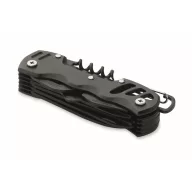   Unealta multifunctionala 13-in-1, Everestus, 2610E17443, 9.5x3.5 cm, Aluminiu, Negru