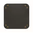Tava pliabila pentru chei, Everestus, 2610E18263, 15x15 cm, Poliuretan, Negru