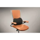 Perna ergonomica pentru sustinerea spatelui, Everestus, 2610E18256, 40x28x10 cm, Poliuretan, Negru
