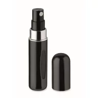   Sticluta pulverizator parfum reincarcabila, Everestus, 2610E18527, Ø1.7x8.2 cm, Aluminiu, Negru