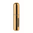 Sticluta pulverizator parfum reincarcabila, Everestus, 2610E18526, Ø1.7x8.2 cm, Aluminiu, Auriu