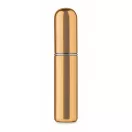 Sticluta pulverizator parfum reincarcabila, Everestus, 2610E18526, Ø1.7x8.2 cm, Aluminiu, Auriu