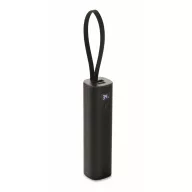   Powerbank Everestus, 2610E18003, 5000 mAh, 20 W, USB-A, USB-C, 2.8x2.8x18.5 cm, Aluminiu, Negru