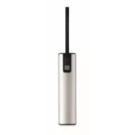   Powerbank Everestus, 2610E18002, 5000 mAh, 20 W, USB-A, USB-C, 2.8x2.8x18.5 cm, Aluminiu, Argintiu mat