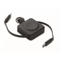   Cablu de incarcare, Everestus, 2610E17634, 100 W, 7.5x4.5x2 cm, Plastic, Negru