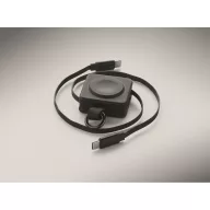   Cablu de incarcare, Everestus, 2610E17634, 100 W, 7.5x4.5x2 cm, Plastic, Negru