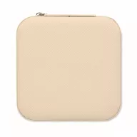   Cutie de bijuterii de calatorie, Everestus, 2610E18531, 9.7x9.7x4.7 cm, Poliuretan, Bej