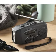   Kit mini trusa prim ajutor, unealta multifunctionala si radio de urgenta, Everestus, 2610E19392, 23x12x20 cm, Poliester, Negru