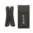 Kit mini trusa prim ajutor, unealta multifunctionala si radio de urgenta, Everestus, 2610E19392, 23x12x20 cm, Poliester, Negru