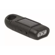   Lanterna solara cu dinam, Everestus, 2610E18562, 13.3x5x3 cm, ABS, Negru