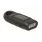 Lanterna solara cu dinam, Everestus, 2610E18562, 13.3x5x3 cm, ABS, Negru