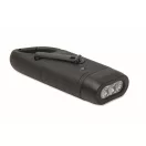 Lanterna solara cu dinam, Everestus, 2610E18562, 13.3x5x3 cm, ABS, Negru