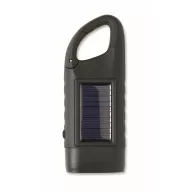   Lanterna solara cu dinam, Everestus, 2610E18562, 13.3x5x3 cm, ABS, Negru