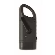   Lanterna solara cu dinam, Everestus, 2610E18562, 13.3x5x3 cm, ABS, Negru