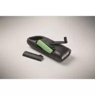   Lanterna solara cu dinam, Everestus, 2610E18562, 13.3x5x3 cm, ABS, Negru